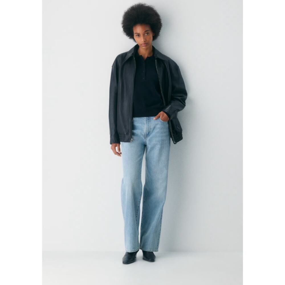 Aritzia Light Blue Wide-Leg Jeans